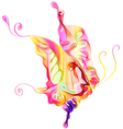 Abstract butterfly vector image