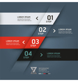 Modern origami options banner vector image