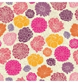 Colorful abstract flowers seamless pattern vector image