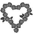 Rose heart vector image