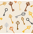 Antique skeleton keys vector image