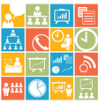 Business office icon and symbol set vector image