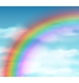Natural background with rainbow vector image