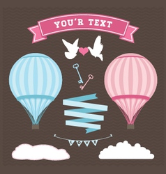 Wedding Balloon set vector image