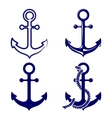 Anchor symbols set vector image