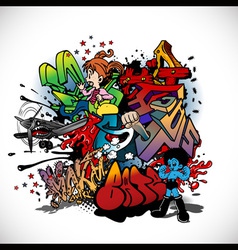 Graffiti vector image