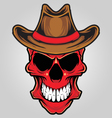Angry skull vector image