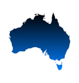 Map of Australia vector image