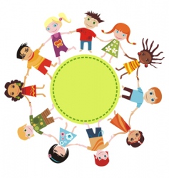 Children card vector image