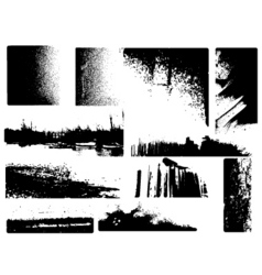 Grunge corners vector image