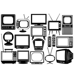 Tv set collage vector image