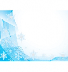 Snowflakes background vector image