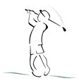 Golf symbol vector image