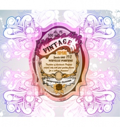 vintage label vector image