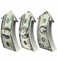 Arrow bills vector image