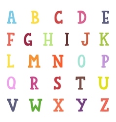 Alphabet cartoon vector image