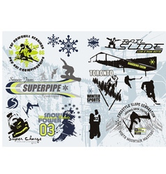Winter sport vector image