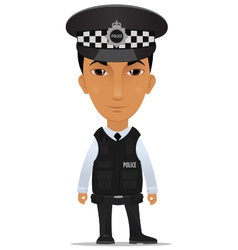 Police officer uk vector image