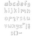 Letters hand written vector image