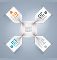 Abstract spiral infographics options banner vector image