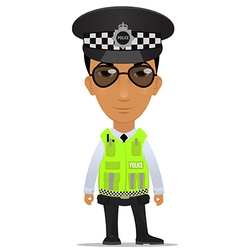 Traffic police officer uk vector image