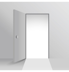 Open doors vector image