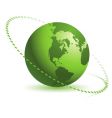 Bastract globe design vector image