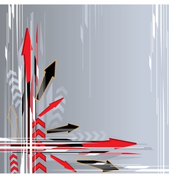 Arrow background vector image