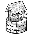 Doodle well vector image