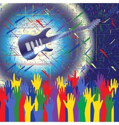 Rock concert background vector image