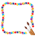 Paints frame vector image