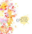 Abstract watercolor blobs background vector image