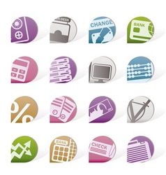 Business and finance tags vector image
