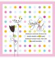 Greeting card vector image