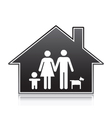 Family houses vector image