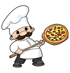 Pizza chef vector image
