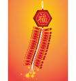 Fire Cracker of Chinese New Year vector image