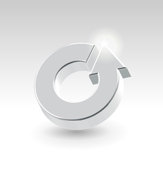 Abstract turnover icon vector image