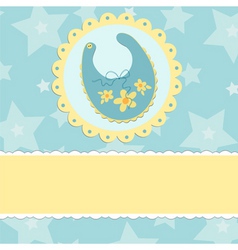 Baby greetings card vector image