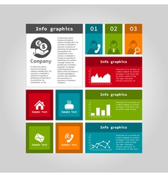 Info graphic company vector image