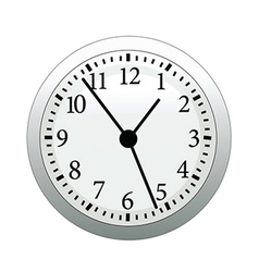 White clock Royalty Free Vector Image - VectorStock