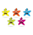 Star cartoon set vector image