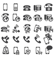 Set of phone icons vector image