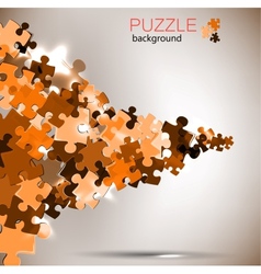 Abstract background puzzle pieces vector image