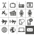 Media icons set - Simplus series vector image