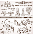 Calligraphic elements vector image