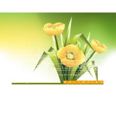 Floral background vector image