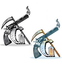 Tattoo letter G vector image