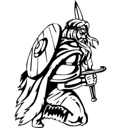 Nordic viking - Vinyl-ready vector image