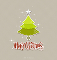 Modern christmas tree design vector image